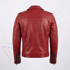 Chaqueta de Motociclista de Cuero de Alta Calidad, Personalizada, a la Moda, Elegante, Equipo de Protección para Hombre, Color Personalizado - Product Image 2