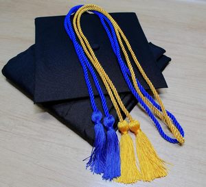 Nuevo Cordón Metálico Trenzado Azul y Dorado Modelo 2026 con Borlas para Uso en Prendas, con Precio Económico y Servicio OEM - Product Image 3