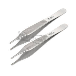 Pinces de pansement Adson 12 cm / 4,7 po, ensemble d'instruments manuels, acier inoxydable allemand de haute qualité, certifié CE, dentaire et orthopédique - Product Image 3