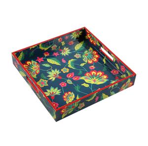 Plateau de service en bois imprimé fait main, idéal pour la présentation et le rangement des aliments – Meilleure vente - Product Image 4