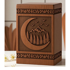 Handmade Rosewood Firefighter Cremation Urn - Waverly Fire Dept. Logo - Personalized Memorial Keepsake by AYAANS - Product Image 3