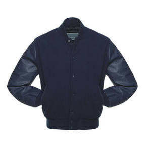 Best Price <b>Men</b> Lettermen College Vintage Varsity Baseball Jacket With Leather Sleeves Breathable Plus Size Varsity Jackets - Product Image 2