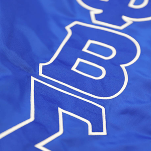 Chaqueta Bomber Azul Rey con Escudo de Letras Griegas Phi Beta Sigma para Hombre, Chaqueta con Cierre, Corte Clásico - Product Image 5
