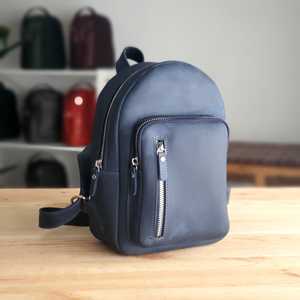 Sac à dos mini en cuir véritable personnalisé, vente en gros directe d'usine, petit sac à dos vintage en cuir véritable pour femme LSBP-0031 - Product Image 5