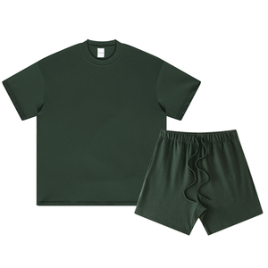 Ensemble T-shirt et short pour homme, vente en gros, pas cher, été, manches courtes, hauts et pantalons, respirant, décontracté, ensemble de course, mode - Product Image 3