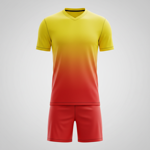 Ensemble de maillot et short de football unisexe, tenue de sport professionnelle deux pièces, uniforme d'entraînement de football, vêtements de sport à séchage rapide, personnalisable OEM - Product Image 1