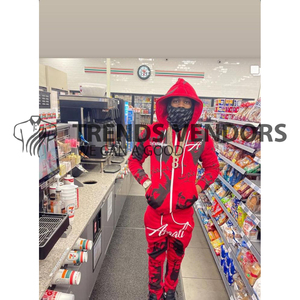 Unisex Sweatpants Sets Tracksuit <b>Men</b> Suits Set Side Strip <b>Pullover</b> Lightweight Maternity Hooded Flared Joggers Sweatsuits - Product Image 4