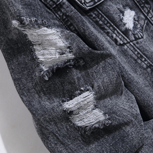 Nouvelle veste en jean tendance pour hommes, style vintage, extensible et légère, idéale pour l'extérieur - Product Image 4