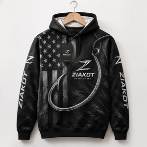 Custom Fleece <b>Hoodie</b> Wholesale Heavyweight Pullover Sweatshirt Custom Logo Hoodies ZIAKOT INDUSTRY Pakistan Manufacturer - Product Image 2