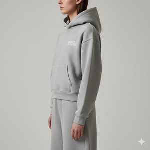 Sweat à capuche zippé RANZIA pour homme avec strass, style streetwear épais, effet délavé à l'acide - Product Image 4