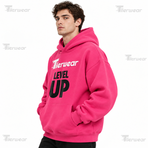 Mens Oversized <b>Hoodie</b> <b>Black</b> Streetwear Premium <b>Black</b> Fleece Pullover Hooded Sweatshirt Long Sleeve Streetwear Oversized <b>Hoodies</b> - Product Image 2