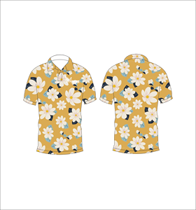 เสื้อโปโลพิมพ์ลายดอกไม้แบบกำหนดเอง แขนสั้น สวมใส่สบาย เหมาะสำหรับกอล์ฟ เทนนิส ชุดทีมฤดูร้อน - Product Image 2