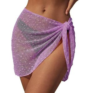 Women's Beach <b>Sarong</b> Crochet Cover up Wrap Mini Swim Skirt 3-Piece Set Waterproof Quick Dry for <b>Bikini</b> and Swimsuit - Product Image 1