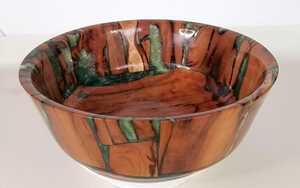 Bols en résine et en bois de couleur personnalisée, ustensiles de cuisine multi-usages disponibles en différentes tailles pour la décoration de table, personnalisables - Product Image 4