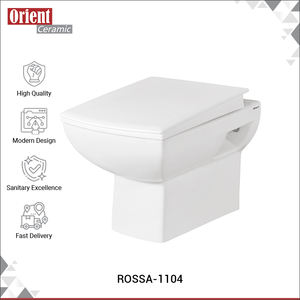 WC suspendu élégant en céramique blanche au design unique, pour salle de bain, vendu dans le monde entier, fabriqué en Inde. - Product Image 2