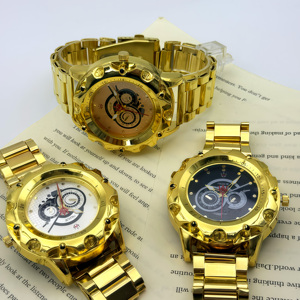 Montre à quartz pour <span class=keywords><strong>homme</strong></span>, boîtier en alliage, style sport et affaires, affichage multi-cadrans à aiguilles en verre, compatible OEM/ODM - Product Image 6