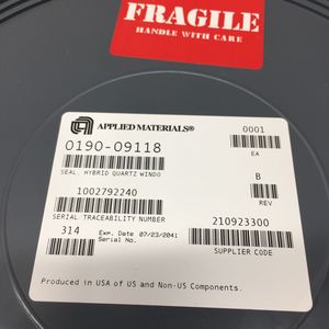AMAT 0190-09118 <b>Seal</b>, Hybrid Quartz Window, 127680 - Trusted Global Legacy Semiconductor Equipment and Parts at - Product Image 3