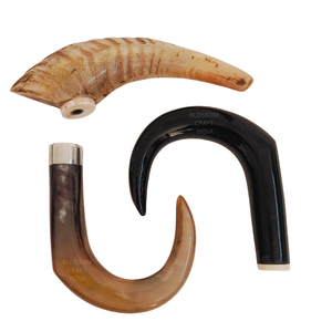 Empuñadura de bastón de cuerno de búfalo para amantes de vacas y bueyes, hecha a mano, de calidad premium, accesorio duradero para bastón. - Product Image 1