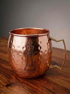 solid copper moscow mule <b>mugs</b> classic hammered style for cocktails <b>reusable</b> durable drinkware kitchen bar set - Product Image 5