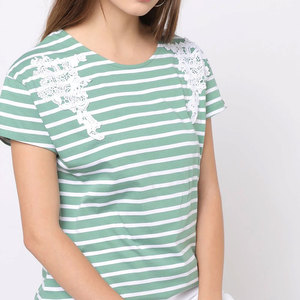 Camiseta de Mujer para Adolescentes, Estilo Urbano, Tejido Jersey Transpirable, Diseño con Logotipo Tie Dye - Product Image 3