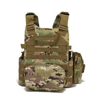 Chaleco Táctico FLYING EAGLE de Nailon Verde Oliva, Sistema MOLLE, Anticorte, Ajuste Regular, Uso en Exteriores, Correa de Hombro Ajustable, Arnés de Pecho