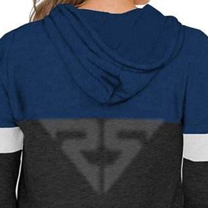 Venta al por mayor de ropa de invierno para mujer, Sudadera con capucha de manga larga con bloques de colores, jersey con estampado de logotipos, sudaderas con capucha personalizadas - Product Image 5