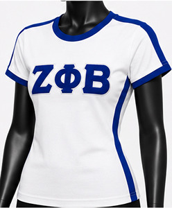 Camiseta Personalizada Zeta Phi Beta para Hombre, 100% Algodón, Cuello Redondo, Manga Corta, Secado Rápido, Letras Griegas, Ropa Casual OEM - Product Image 5