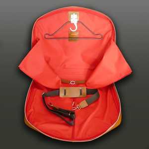 Sac de transport pour costume en cuir véritable, fait main, robuste, avec fermeture éclair, décontracté, simple, pour voyage et affaires - Product Image 4