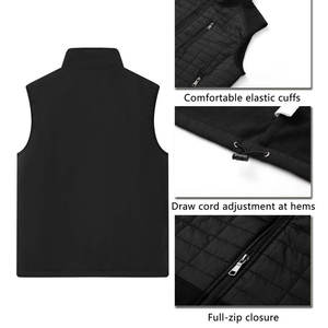เสื้อแจ็คเก็ตกันน้ำแบบพองตัว แขนครึ่งตัว ผลิตตามสั่ง OEM ขายดีที่สุด ราคาโรงงาน ผลิตด้วยมือ สำหรับผู้ชาย - Product Image 2