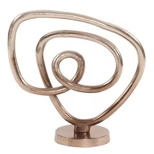 Sculptures en métal d'art contemporain, statue décorative élégante pour la maison, le bureau, le hall d'hôtel, le jardin, décoration intérieure - Product Image 5