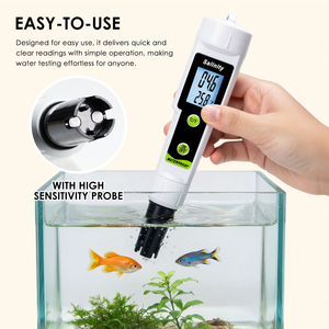 Digital Salinity & Temperature Tester 0-199.9ppt | 2-in-1 Pen Type High Range Salt Meter for Seawater Aquaculture & Marine OEM - Product Image 2