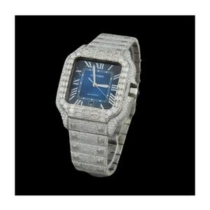 Reloj mecánico de lujo con diamantes para hombre, automático, elegante diseño ostentoso, artesanía de alta calidad, hecho en La India - Product Image 1