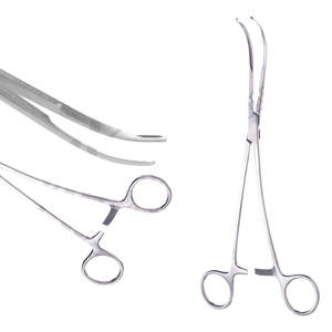 Pince à aorte Lambert-Kay à mâchoires de 5,5 x 2,5 cm, en acier inoxydable de haute qualité, instrument chirurgical manuel courbé, fabriqué au Pakistan - Product Image 1