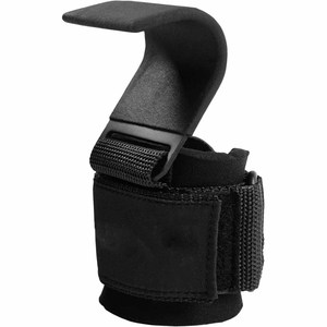 Weight Lifting Hooks (Pair), Heavy Duty Power <b>Wrist</b> <b>Straps</b> Hand Grip Support For Deadlifts - Product Image 2
