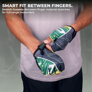 Unisex Heavy Duty Powerlifting Gym <b>Gloves</b> Half Finger Lace-Up Anti-Slip Custom Design <b>Weight</b> Lifting Fitness Sport <b>Gloves</b> - Product Image 5