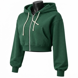 Hoodies courts pour femmes de haute qualité, sur mesure, légers, respirants, tendance hiver - Product Image 4