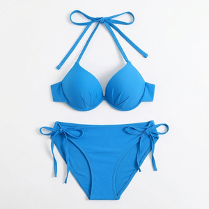 Customized <b>Bikini</b> Swimsuit Women's Fashion Swimwear With Steel Ring <b>Bikini</b> <b>Set</b> & Beachwear - Product Image 6