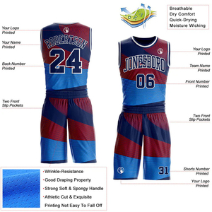 <b>Athletic</b> Basketball Uniforms Custom Basketball Uniforms with Modern Designs and Flexible Fabrics - Product Image 2