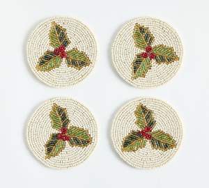 Posavasos de Cuentas de Vidrio en Forma de Flor, Colorido, con Base de Tela Tejida a Mano, Resistente al Calor, para Mesa de Cocina, Comedor, Protector de Bebidas - Product Image 6