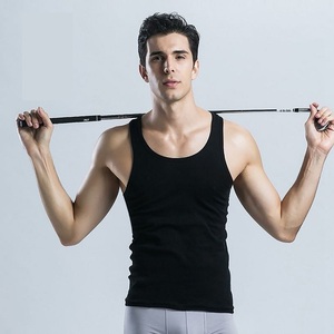 Débardeur de sport personnalisé en coton doux pour homme – Maillot de corps de musculation sans manches pour la gym - Product Image 3