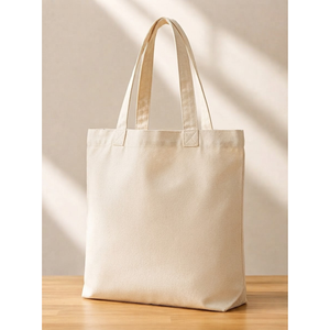 Sac fourre-tout en toile de coton motif botanique, écologique, crème, grande capacité, pour femme, sac à bandoulière à motif floral, réutilisable - Product Image 5