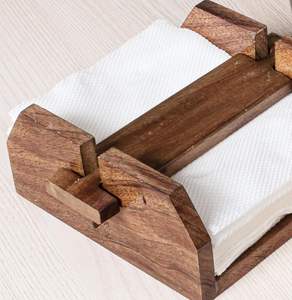 Servilletero de Madera para Bodas, Diseño Moderno y Elegante, Ecológico, Duradero, Anillos para Servilletas de Color Personalizado para Uso en el Hogar y Restaurantes - Product Image 3
