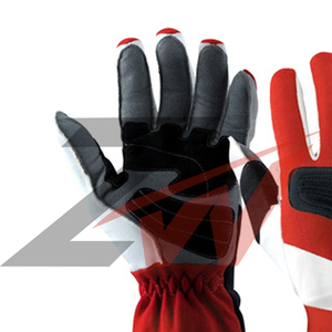 Gants de conduite de course automobile en cuir véritable personnalisés, perforés, respirants, compatibles écran tactile, style vintage, pour volant de sport automobile, OEM - Product Image 5