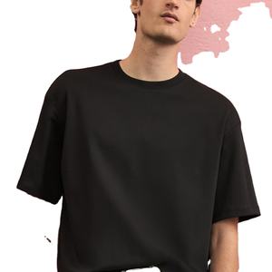 T-shirts pour hommes T-shirt surdimensionné en coton Impression de logo personnalisé Streetwear Gym Wear de haute qualité en vrac en gros Premium Casual Fashion - Product Image 2