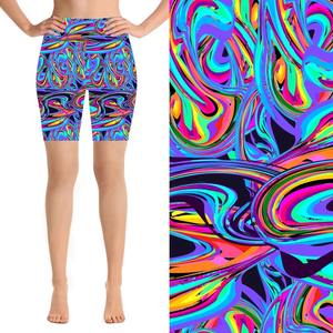 Custom Wholesale Womens Yoga Shorts Factory Direct OEM Custom Sublimation Print <b>Booty</b> Breathable Sports Shorts - Product Image 5