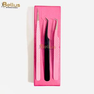 Luxury Bellus International Durable Stainless Steel Smooth Tip Nano Grip Lash Tweezers 45 90 Russian Volume Eyelash <b>Extension</b> - Product Image 4