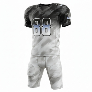 Conjunto de Uniforme de Fútbol Americano Personalizado, Jersey y Pantalones Sublimados, Poliéster Transpirable, Nombre del Equipo en la Parte Delantera, Logotipo, Deportes de Equipo - Product Image 3