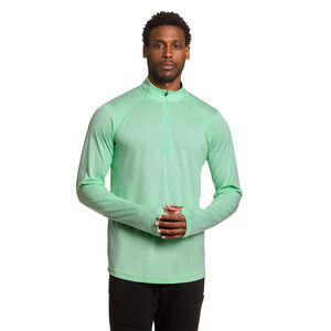 เสื้อยืดผู้ชายแบบซิป 3/4 คอตั้ง แขนยาว ทรงปกติ สีตามสั่ง ขายส่ง แห้งเร็ว เหมาะกับกิจกรรมกลางแจ้ง ไซส์ใหญ่ เป็นมิตรกับสิ่งแวดล้อม - Product Image 4