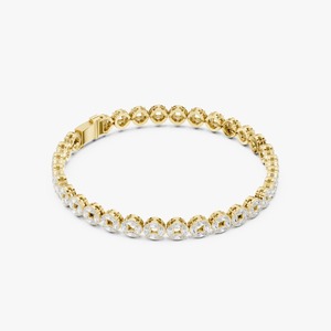 Bracelet en diamant cultivé en laboratoire de qualité export, certifié IGI, plaqué or, bijoux de luxe pour femmes, design élégant, prix raisonnable - Product Image 1