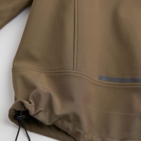 Veste Softshell pour hommes personnalisée de haute qualité hiver coupe-vent imperméable fermeture éclair à capuche col poche réversible conception OEM conception